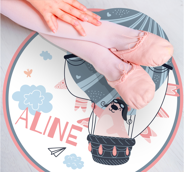 Hőlégballon Vinil szőnyeg nevekkel - TenStickers