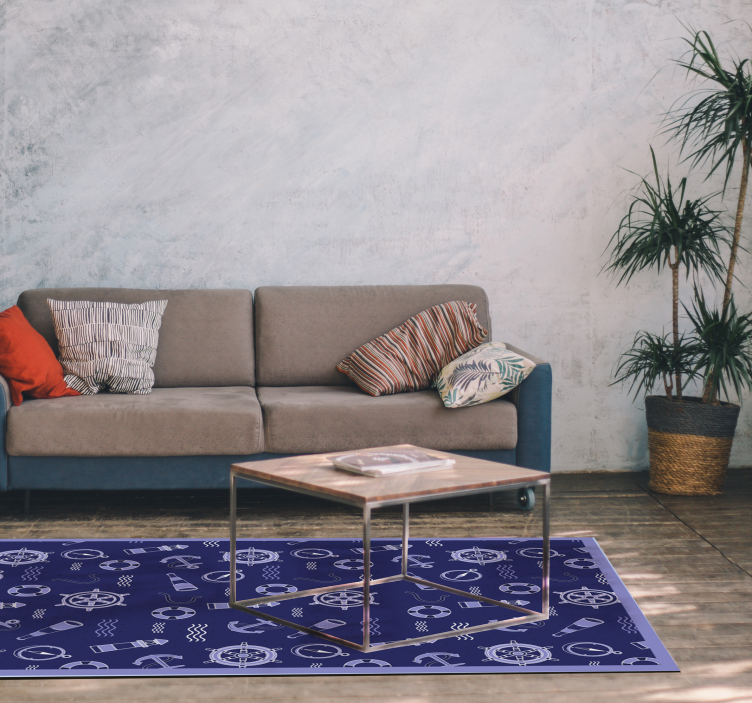 Horgonyok és kötelek modern szőnyeg - TenStickers