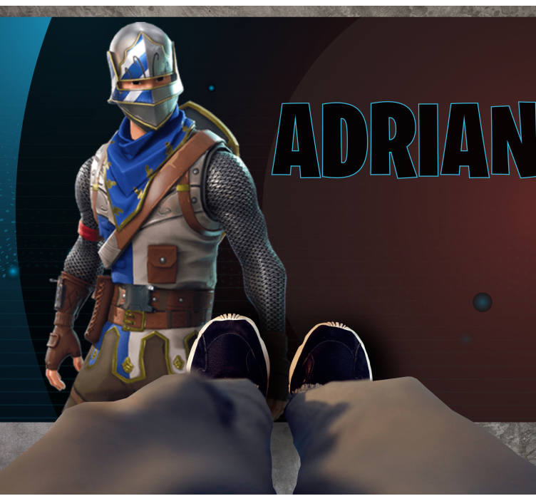 Hősies játékkarakter vinil szőnyeg tinik - TenStickers