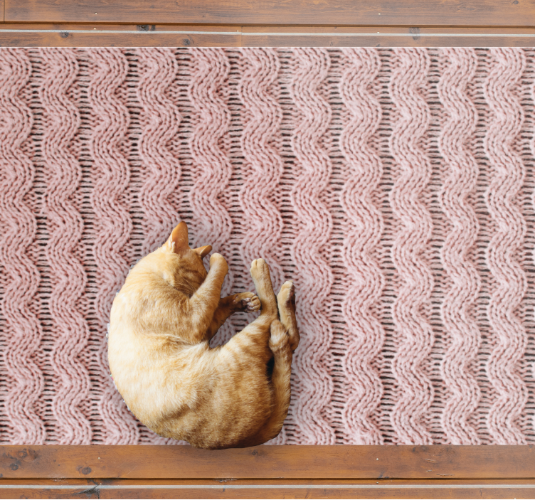 Hullámos minta vinil szőnyeg hálószoba - TenStickers