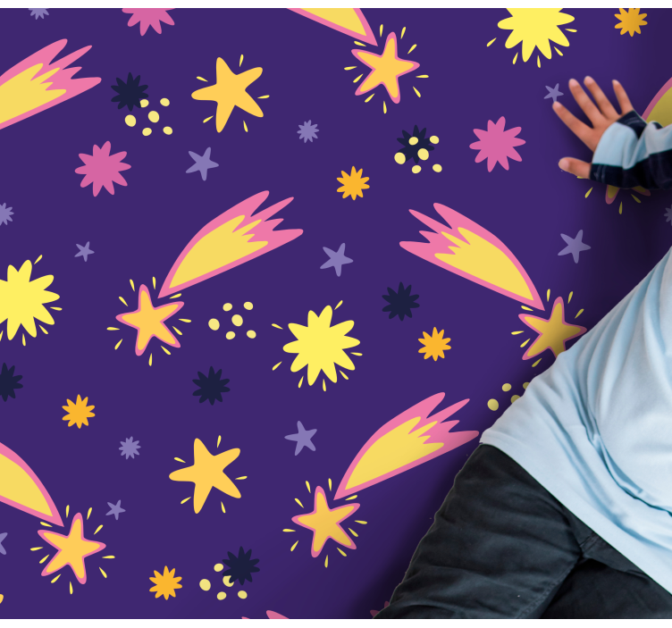 Hullócsillag minta vinil szőnyeg csillagok - TenStickers