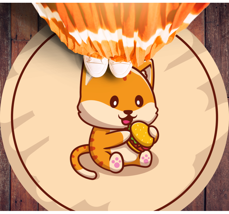 Bébi macska szendviccsel vinil szőnyeg gyerekek - TenStickers