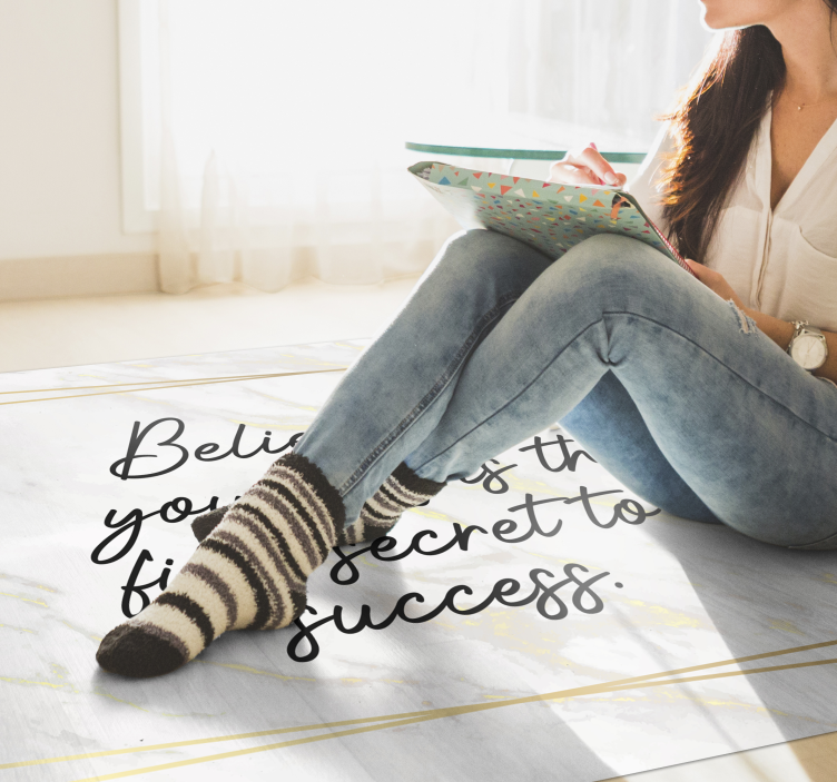 Inspiráló idézet Vinil szőnyeg nevekkel - TenStickers