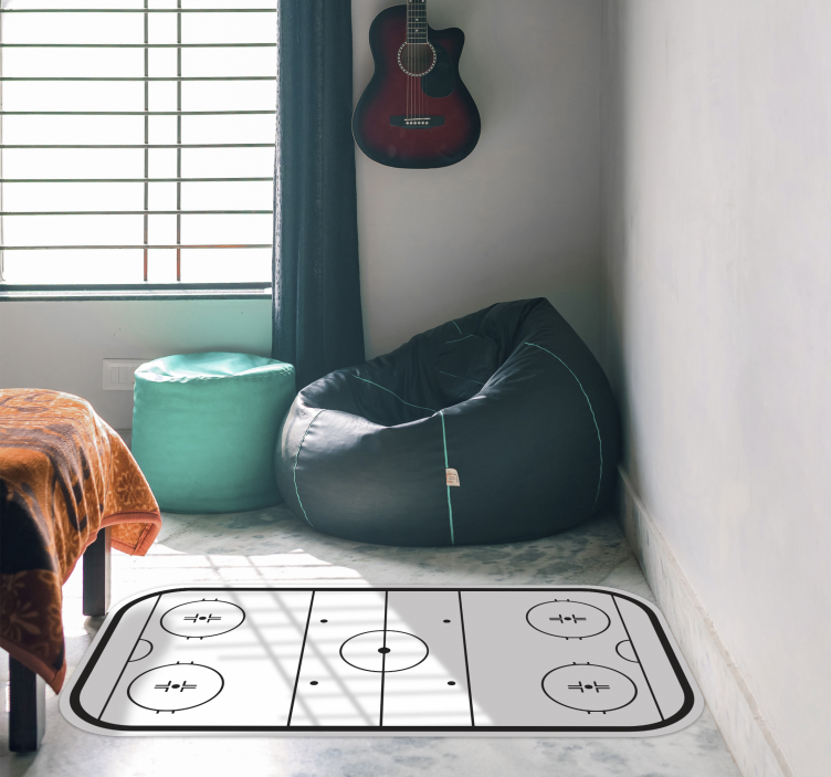 Jégkorongpálya vinil szőnyeg Játékok - TenStickers