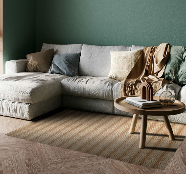 Juta textúrájú vinil szőnyeg - TenStickers