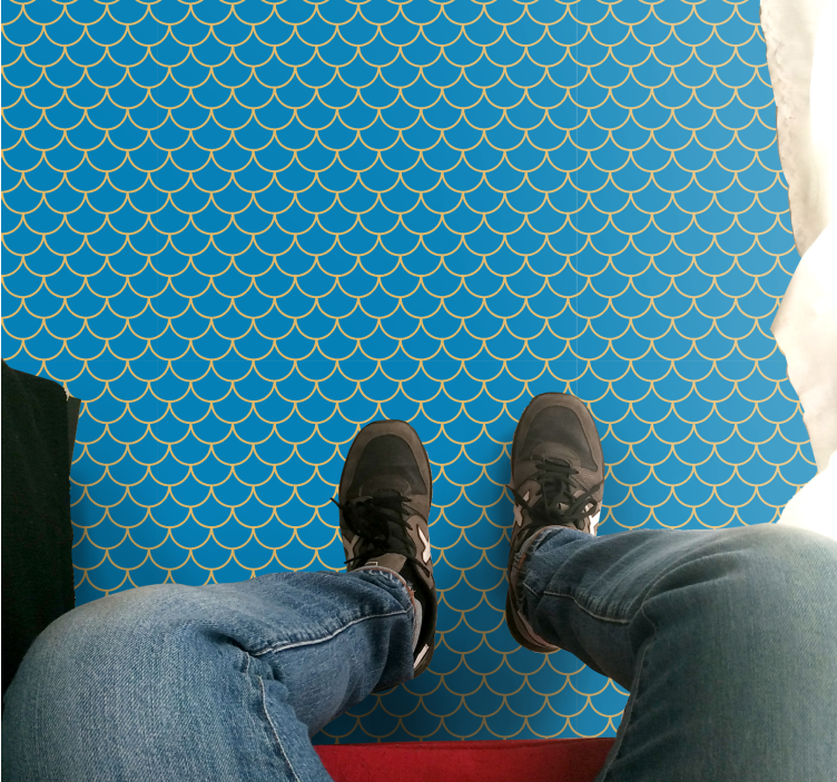 Kagylós vízminta vinil szőnyeg utak - TenStickers