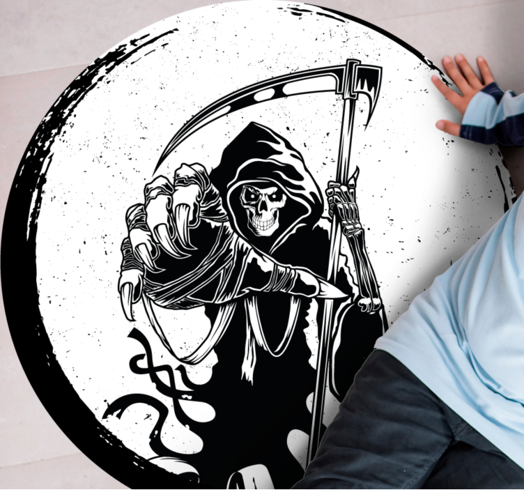 Kaszás motívum vinil szőnyeg halloween - TenStickers