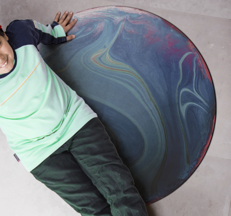 Kavargó márványozott vinil szőnyeg mások - TenStickers