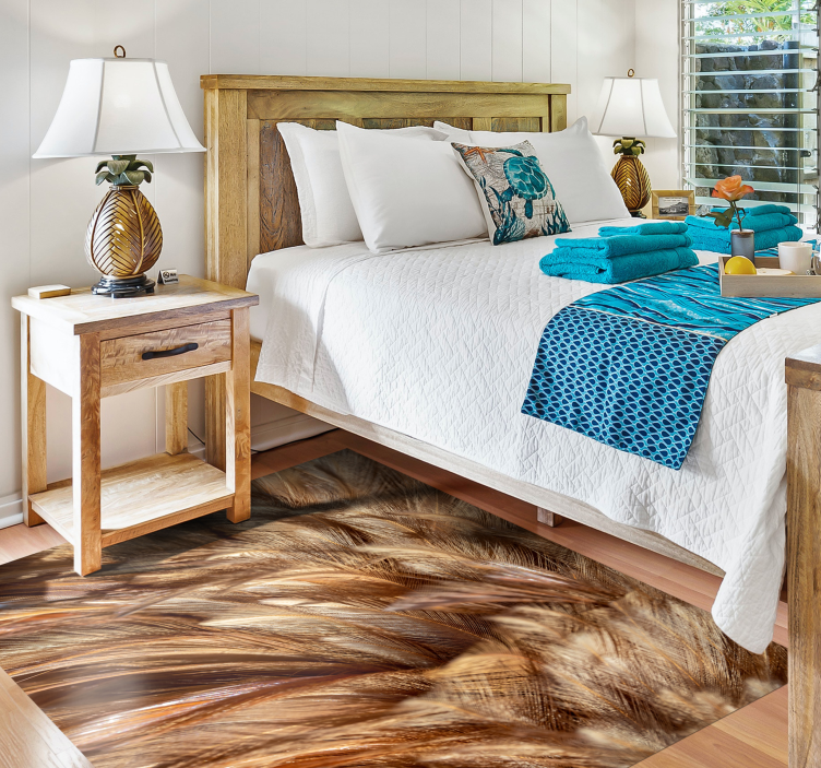 Kavargó szőr vinil szőnyeg állatnyomat - TenStickers