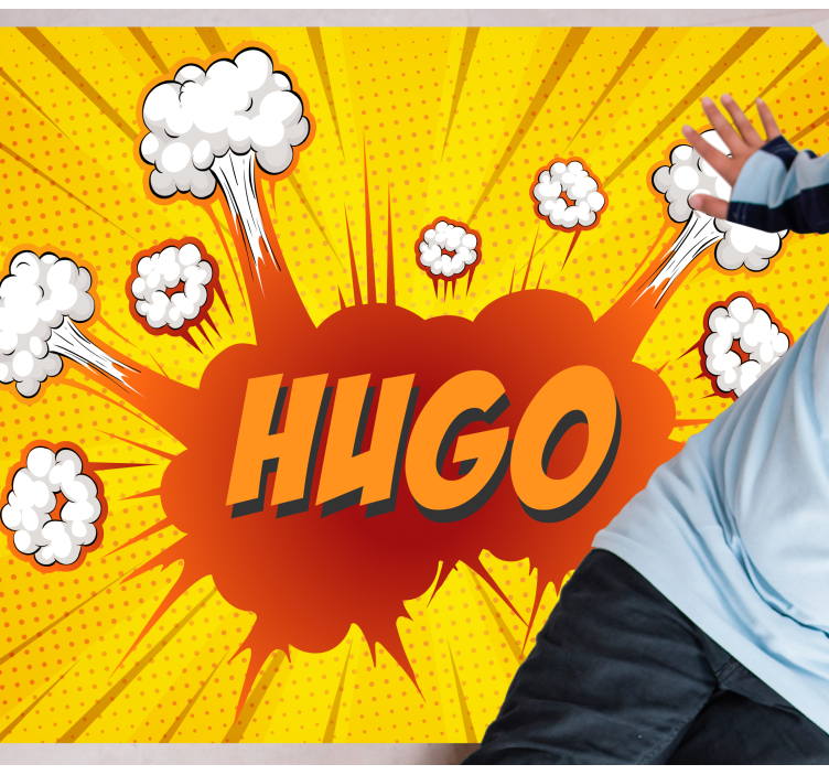 Képregényrobbanás névvel Vinil szőnyeg nevekkel - TenStickers