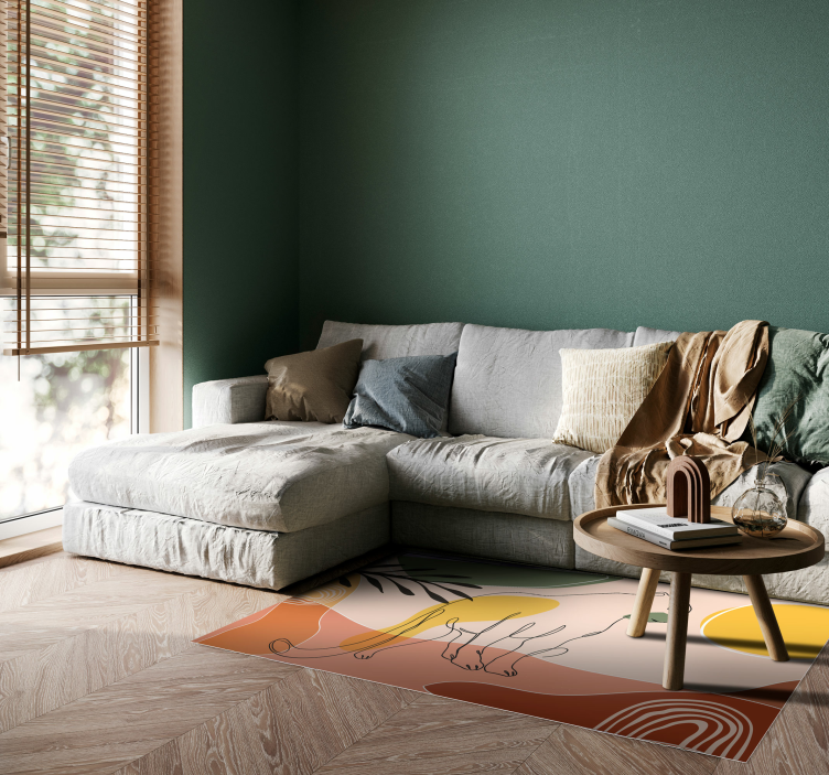 Kézzel rajzolt párduc állatszőnyeg - TenStickers