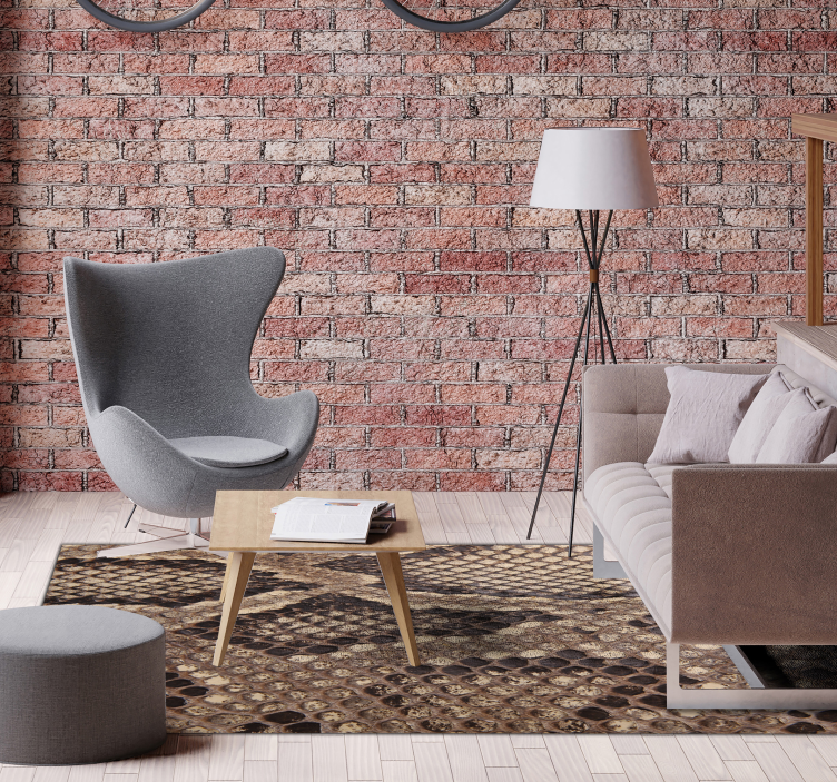 Kígyóbőr állati nyomtatású vinilszőnyeg - TenStickers