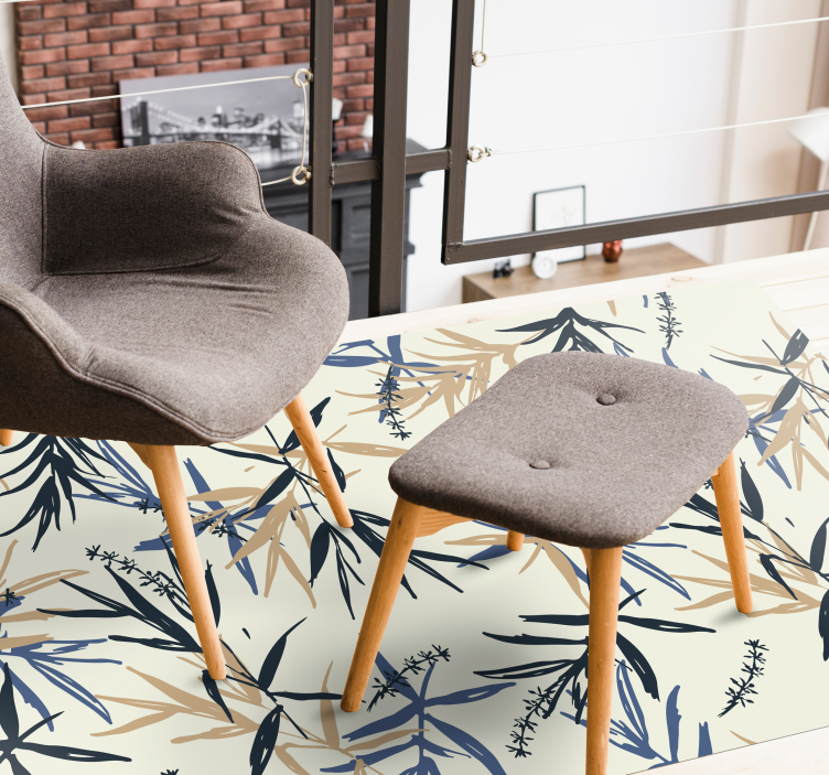 Kínai növények virágos szőnyeg - TenStickers