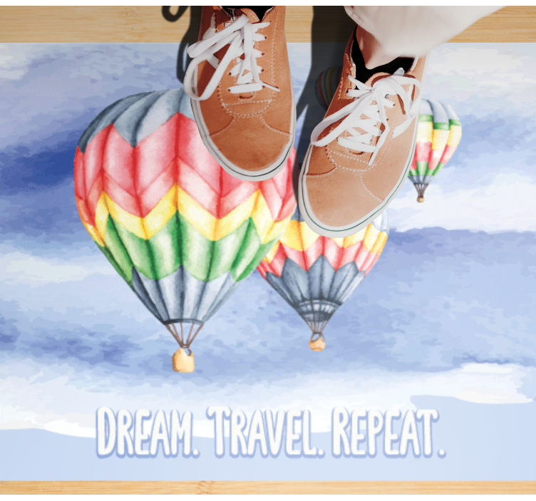 Kívánságút ismétlődik vinil szőnyeg minimalista - TenStickers