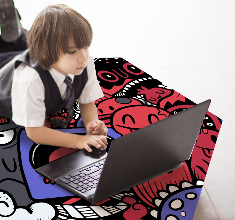 Menő graffiti tini vinyl szőnyeg - TenStickers