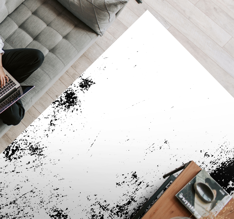 Kontrasztos grunge stílusú vinil szőnyeg struktúra - TenStickers