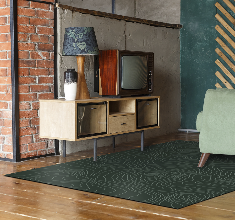 Kontúrtérkép-esztétika vinil szőnyeg struktúra - TenStickers