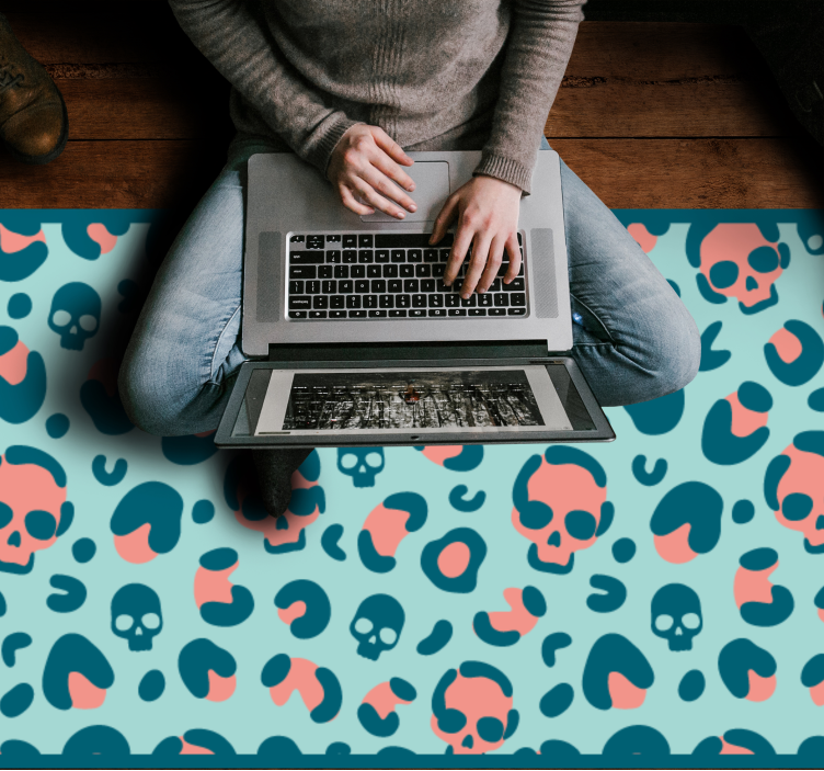 Koponya minta játék vinil szőnyeg állatnyomat - TenStickers