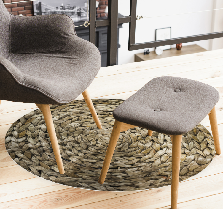 Kötélutánzat vintage vinil szőnyegek - TenStickers