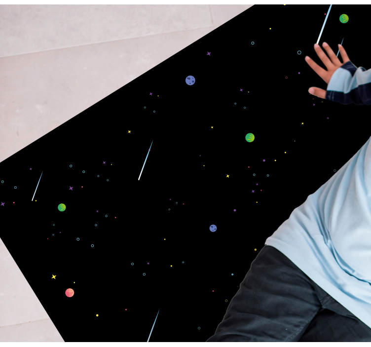 Kozmikus csillagos égbolt vinil szőnyeg csillagok - TenStickers