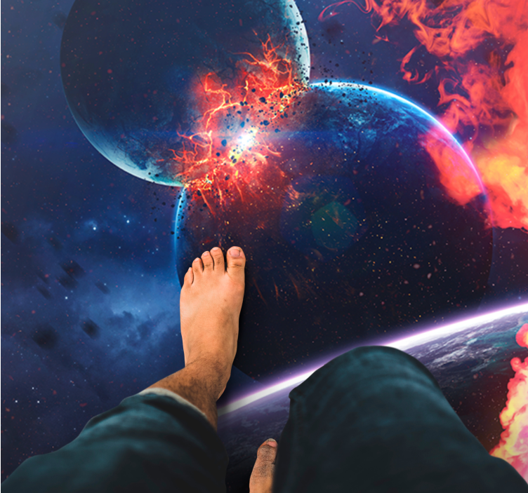 Kozmikus galaxis kaland vinil szőnyeg csillagok - TenStickers