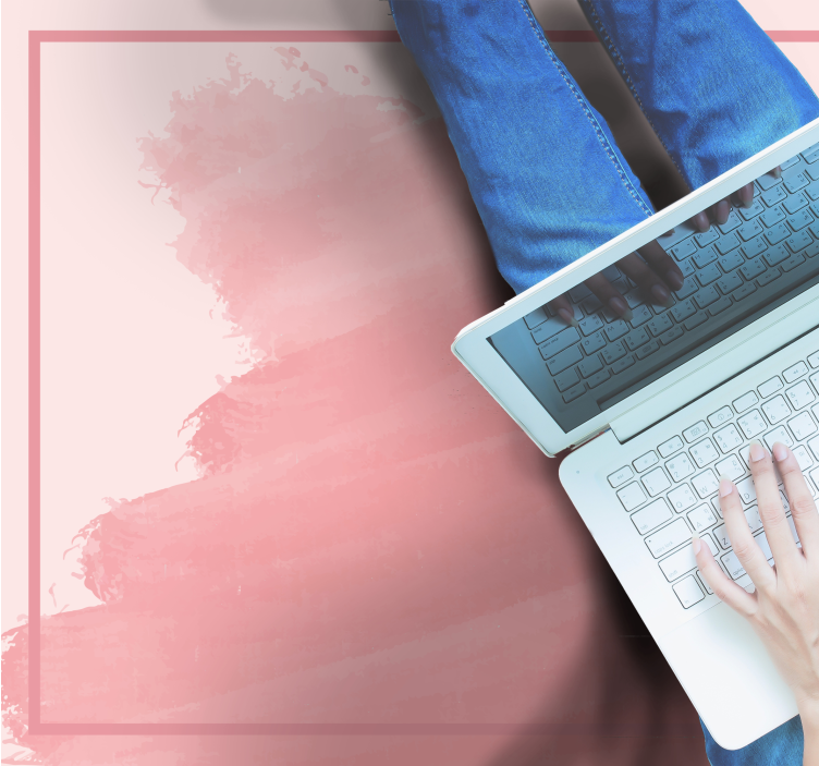 Puha rózsaszín árnyalatok vinil szőnyeg hálószoba - TenStickers