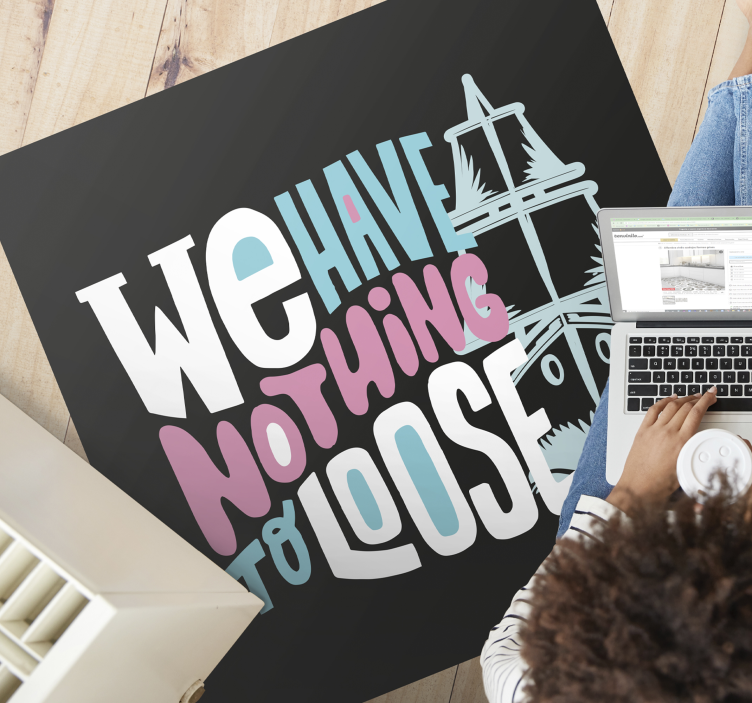 Laza vinil szőnyeg mondatokkal ellátott vinilszőnyegek - TenStickers