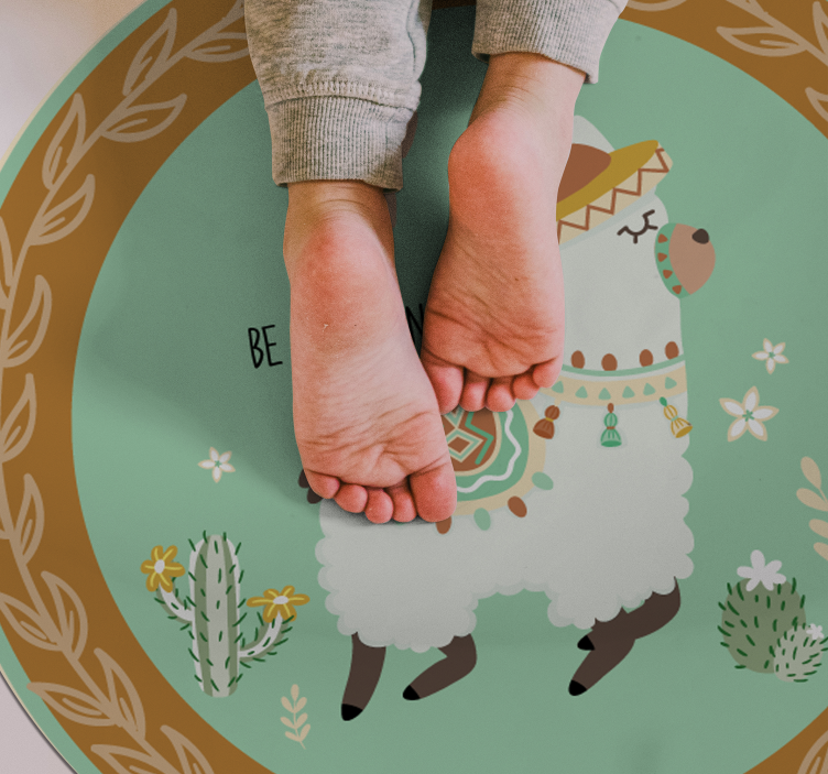 Legyen láma vinil szőnyeg állat - TenStickers