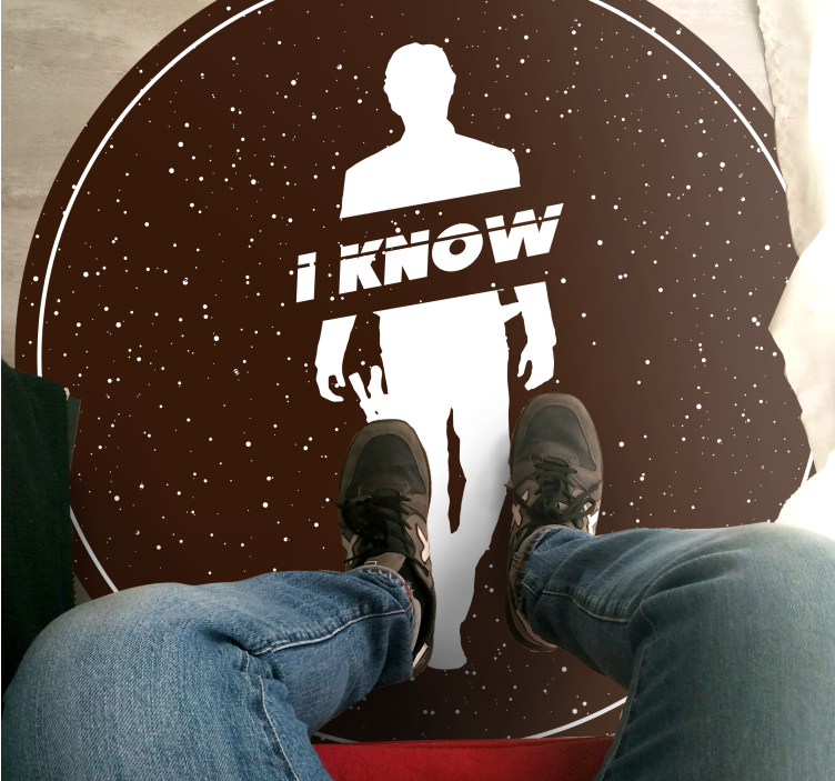 Egyszerű sziluett vinil szőnyeg minimalista - TenStickers