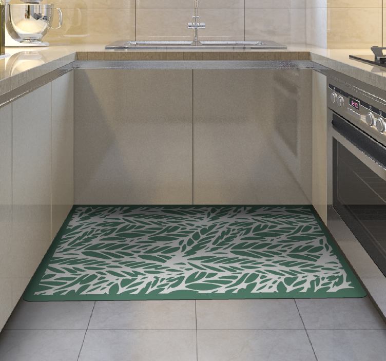 Leveles elegancia vinil szőnyeg virágok és növények - TenStickers