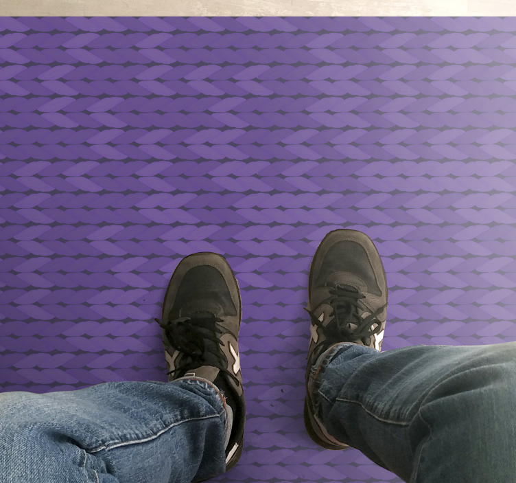 Lila kötelek minimális szőnyeg kialakítás - TenStickers