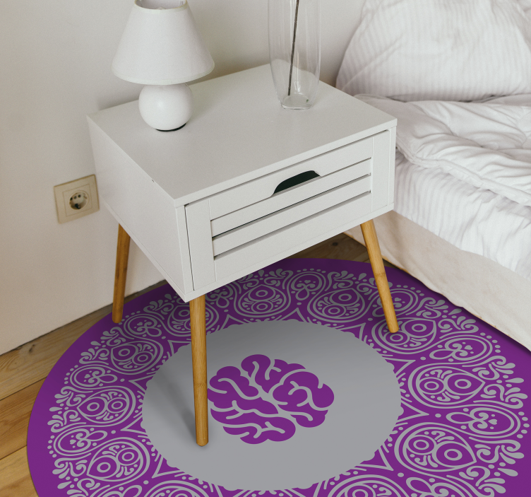 Mandala agy tervezés vinil szőnyeg mandala - TenStickers