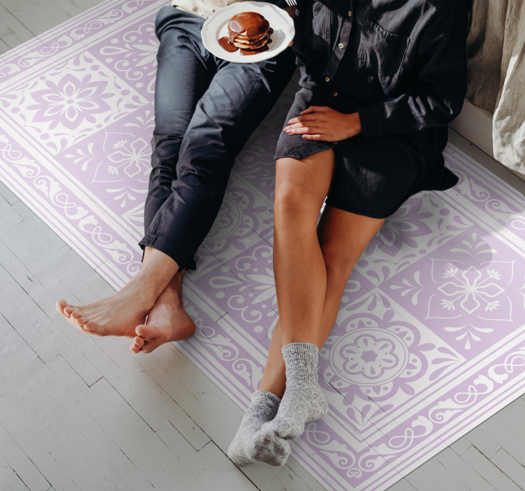 Mandala elegancia vinil szőnyeg fürdő esetében - TenStickers