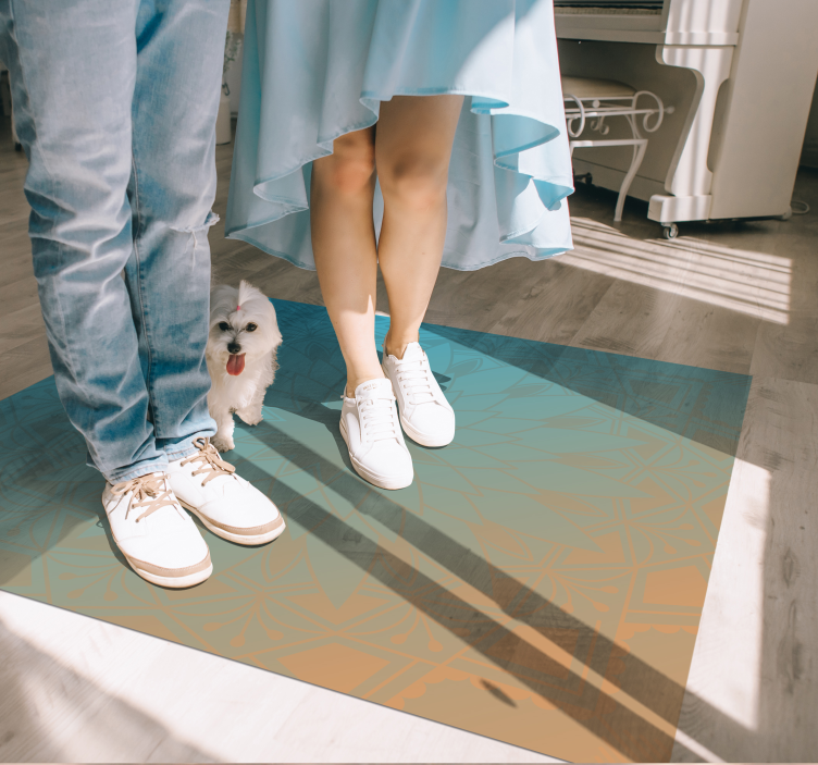 Mandala gradiens vinil szőnyeg mandala - TenStickers