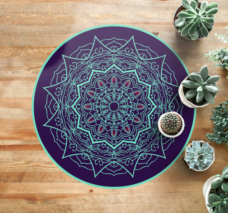 Mandala kör design vinil szőnyeg mandala - TenStickers