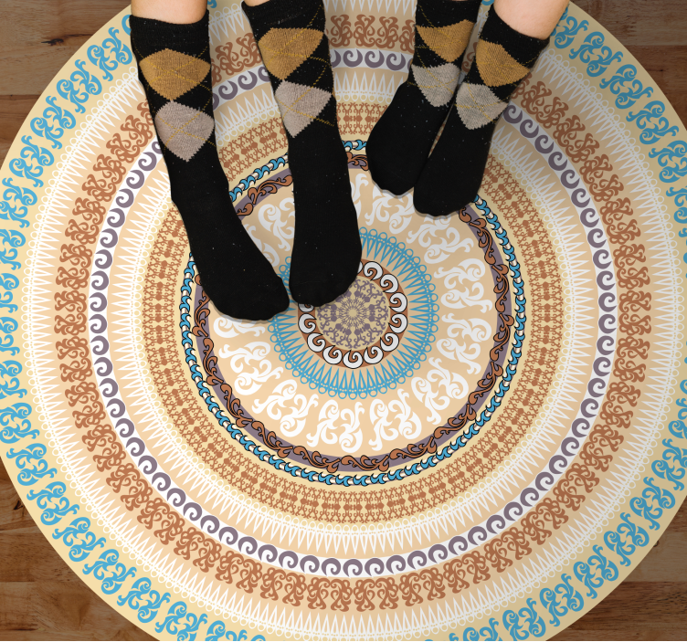 Mandala kör minta vinil szőnyeg mandala - TenStickers