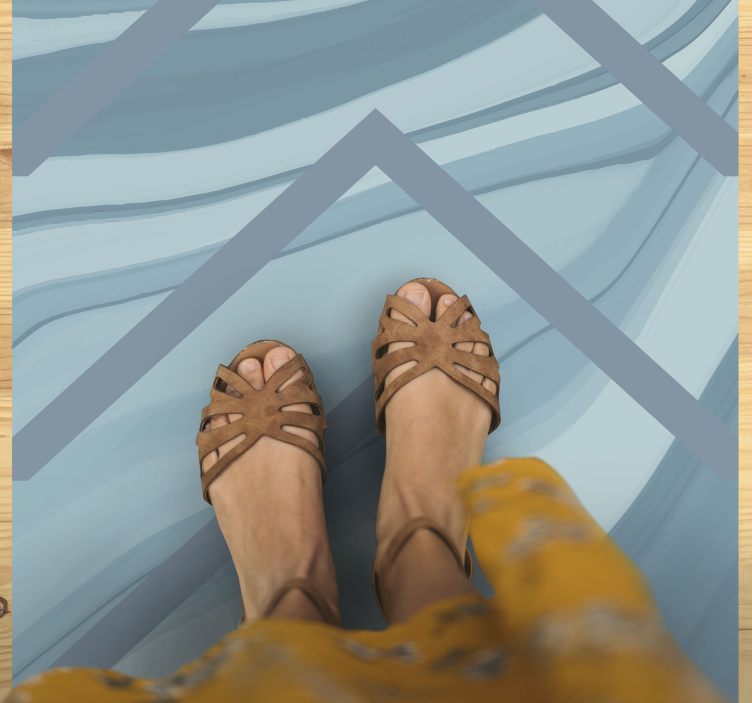 Márvány halszálka folyosó futó - TenStickers