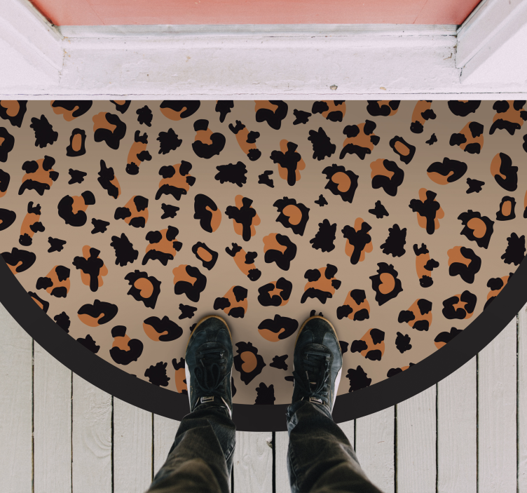 Merész leopárdminta vinil szőnyeg állatnyomat - TenStickers