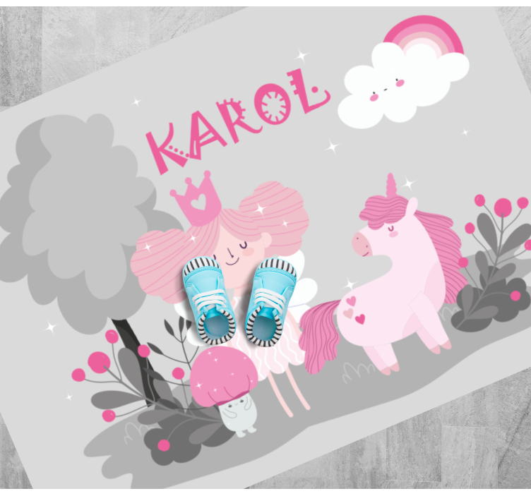 Mesebeli jelenet névvel vinil szőnyeg mások - TenStickers