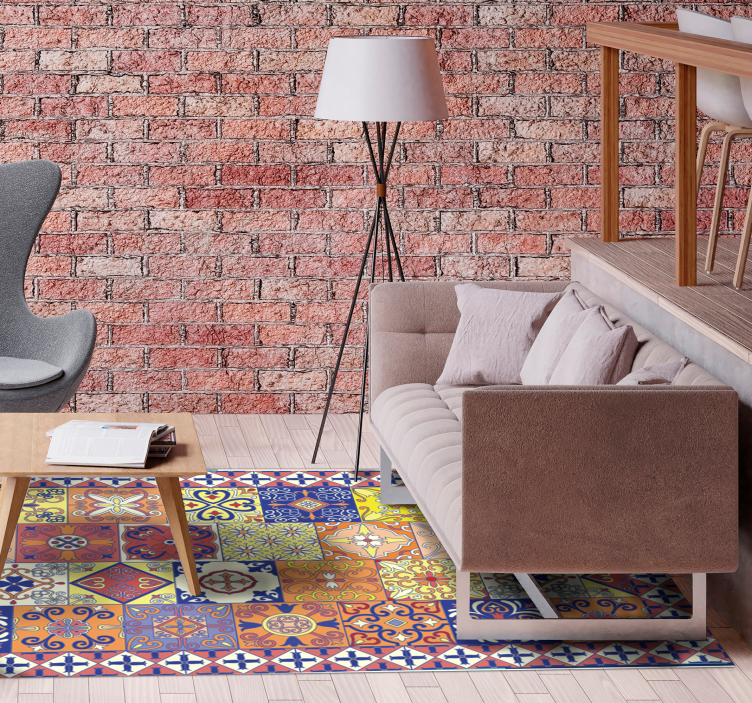 Mexikói csempe vinyl szőnyeg - TenStickers