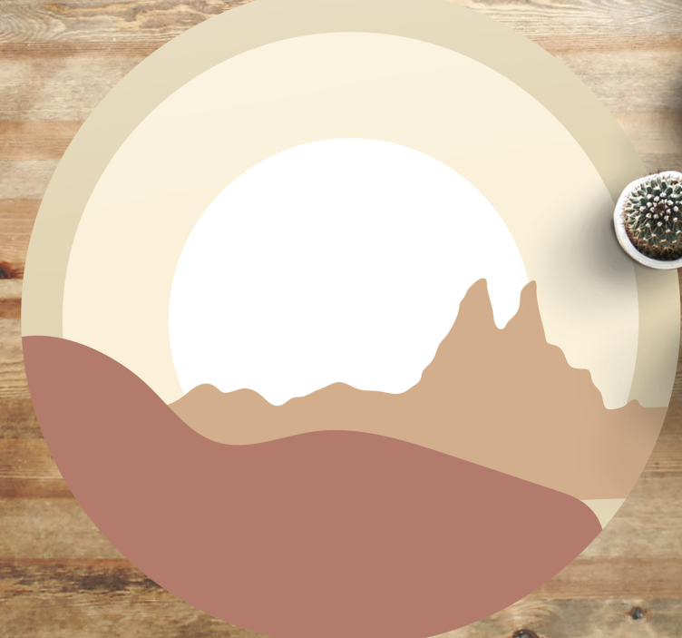 Minimalista táj vinil szőnyeg természet - TenStickers