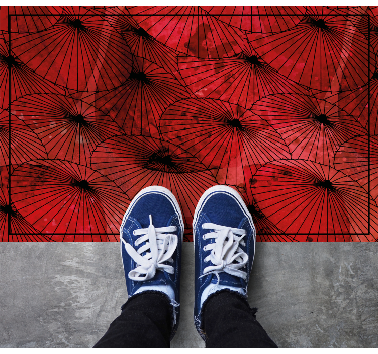 Mintás vörös textúra vinil szőnyeg struktúra - TenStickers