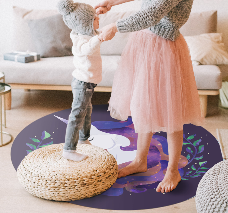 Misztikus unikornis vinil szőnyeg mások - TenStickers