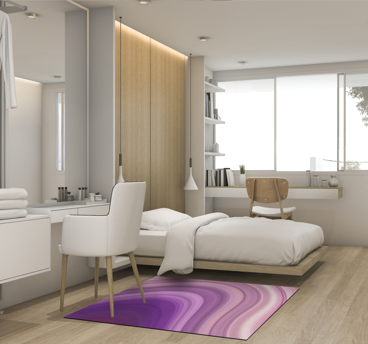 Modern absztrakt lila pvc szőnyeg - TenStickers