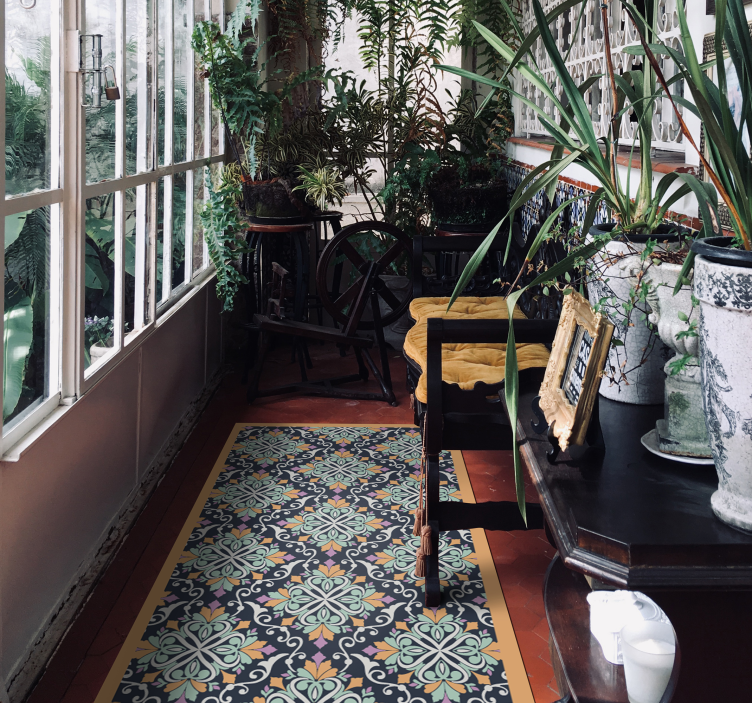 Mozaik ihlette minta vinil szőnyeg mozaik - TenStickers