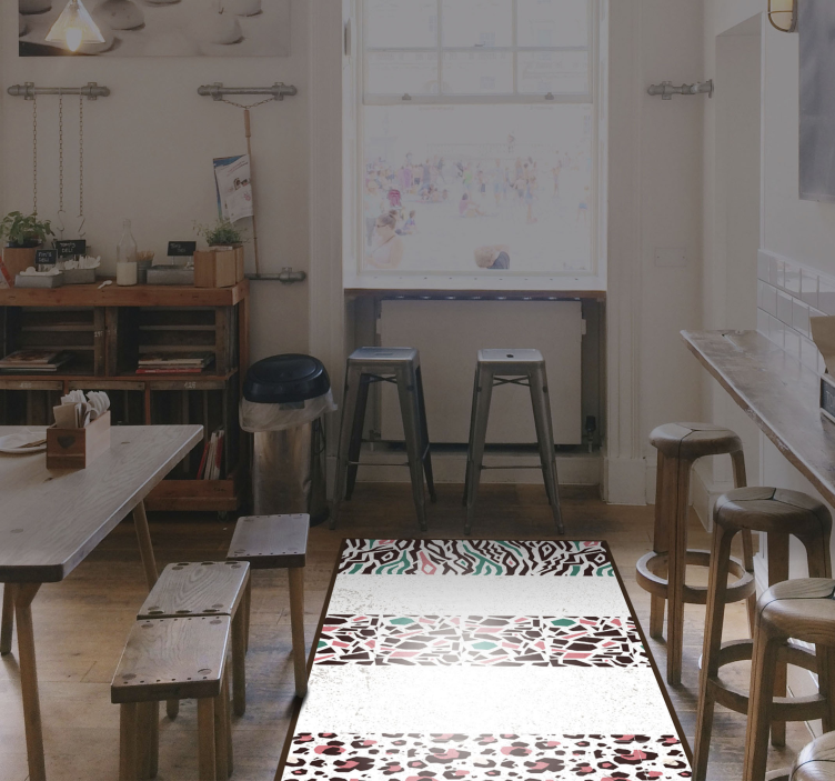 Mozaik minta fúzió vinil szőnyeg mozaik - TenStickers