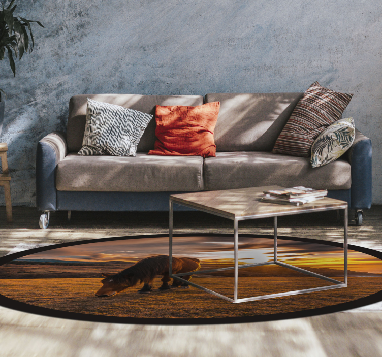 Naplemente ló gyönyörű állat szőnyeg - TenStickers