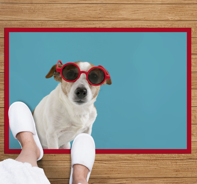 Napszemüveg kutya állat szőnyeg - TenStickers