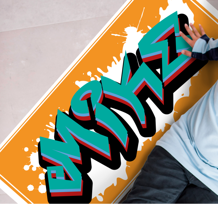 Névgrafika Vinil szőnyeg nevekkel - TenStickers