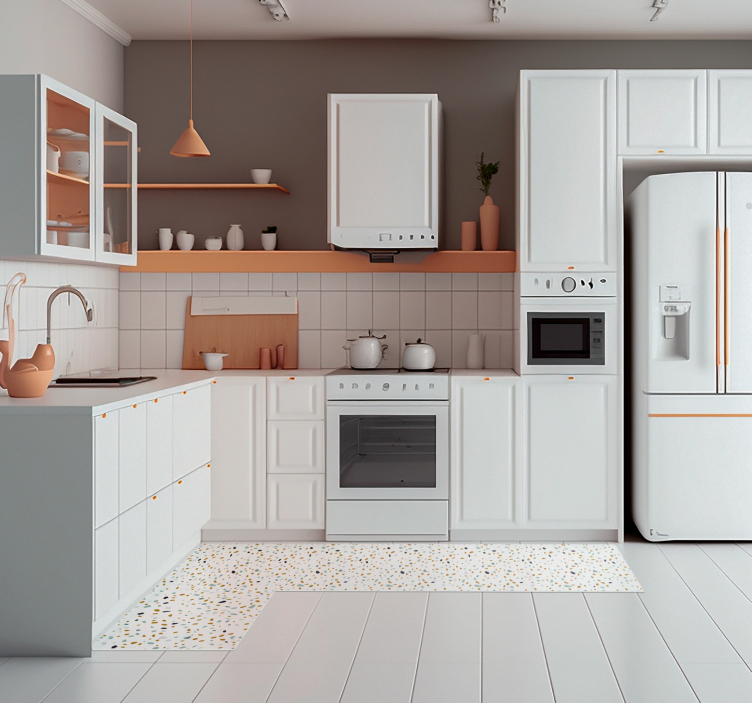 Nordic stílusú terrazzo textúra szőnyeg - TenStickers